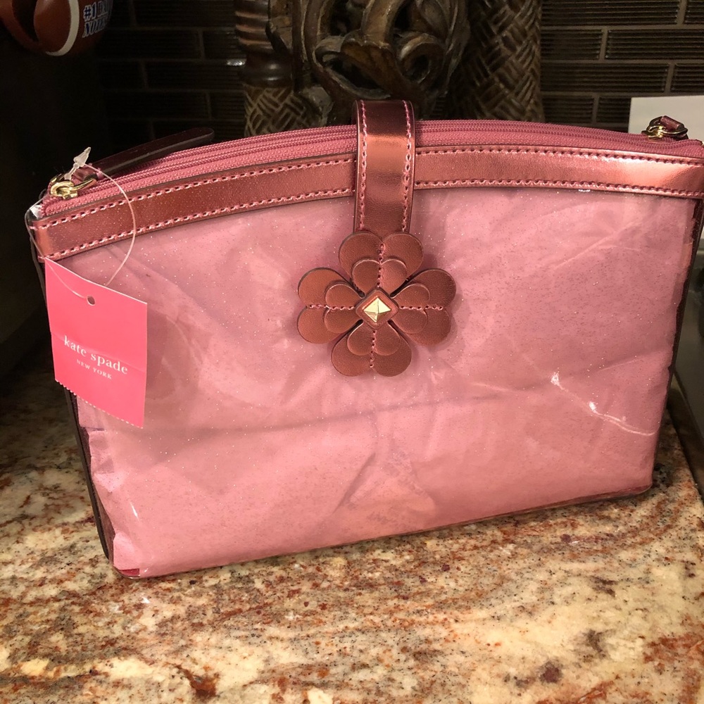 Kate Spade double compartment cosmetic bag BNWT
